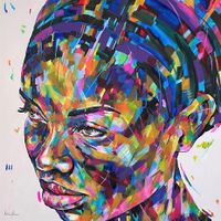 african portrait 16 (80x80 cm)