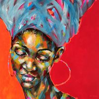 african portrait 17 (80x80 cm)