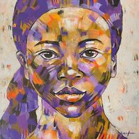 african portrait 18 (40x40 cm)