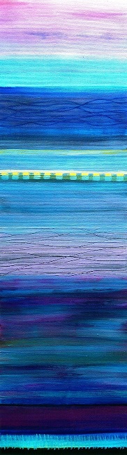 freetown sunrise - 8&deg;N - 13&deg;W (25x88 cm)